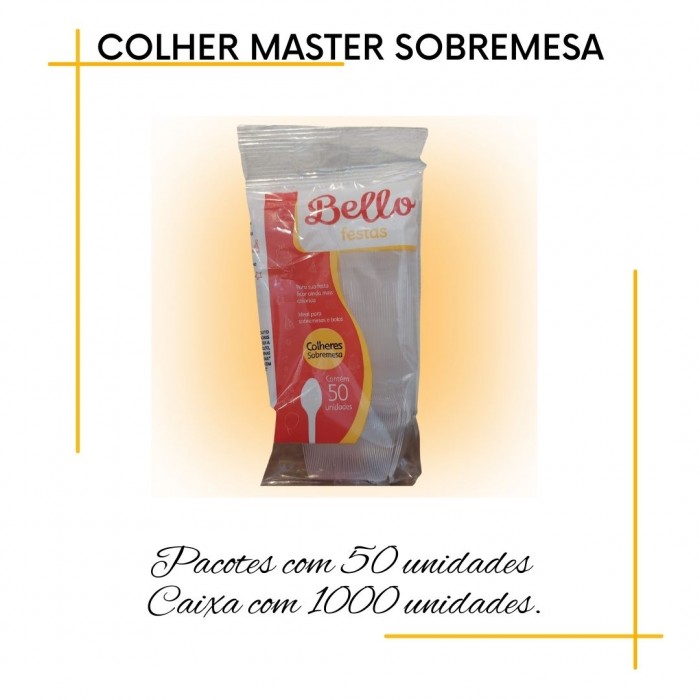 Colher Sobremesa Descartáveis Bellocopo 