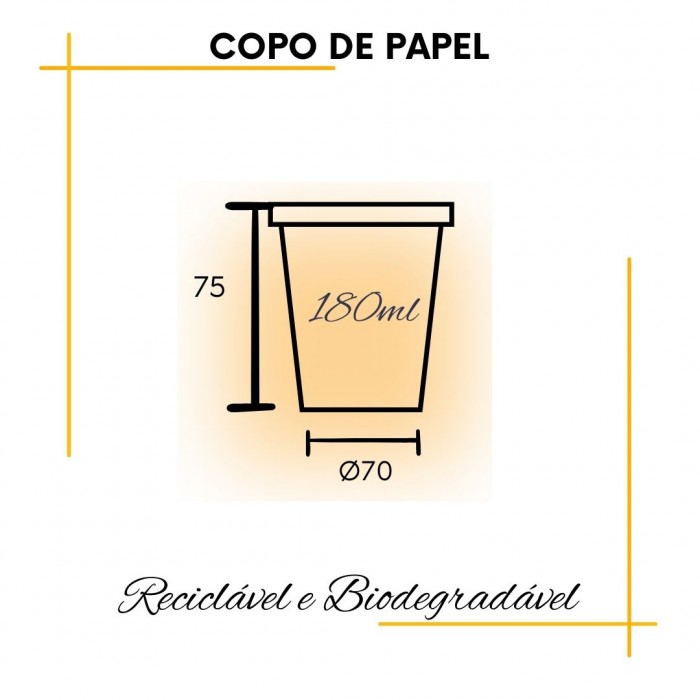 Copos Descartáveis de Papel -Theotto