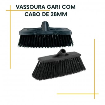 Vassoura Gari com Cabo Grosso de 28mm