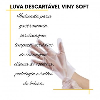 Luva Descartável Vinysoft