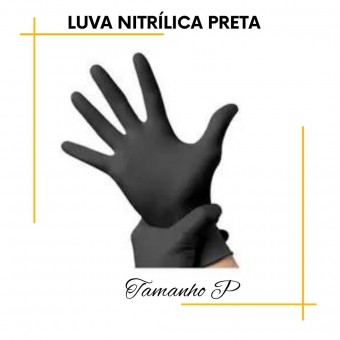 Luva Nitrilica Preta