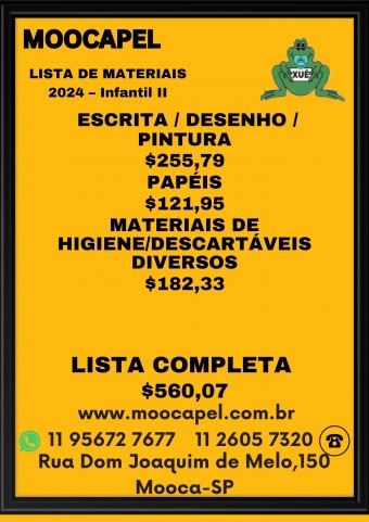 Material Xuê-Infantil II