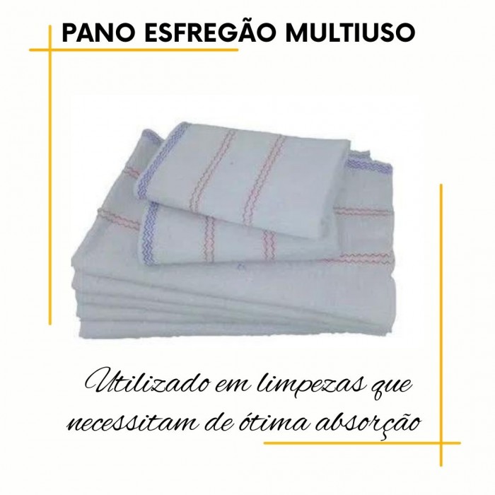 Pano Esfregão Alvejado Limpeza