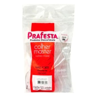 COLHER MASTER CRISTAL C/50 PRAFESTA