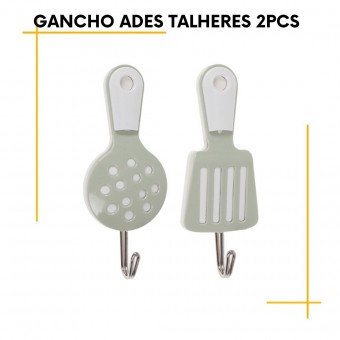 Gancho Adesivo Talheres 2Pcs 10Cm