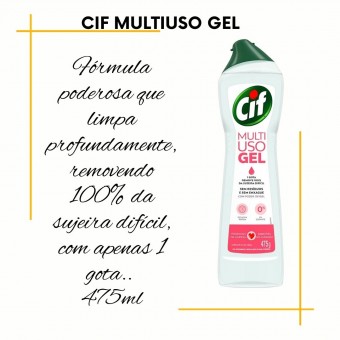 Limpador Multiuso Limpeza Pesada  Gel 475g CIF