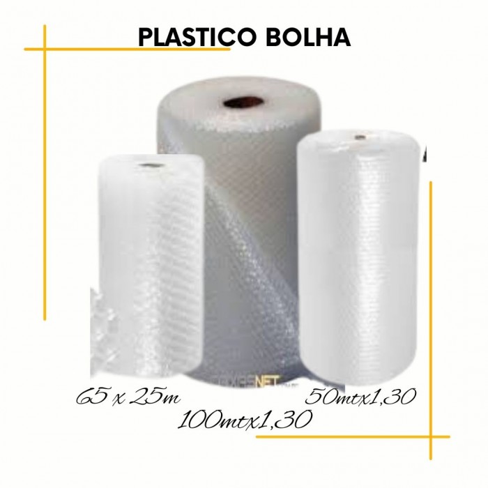 Bobina de Plástico Bolha em 3 tamanhos