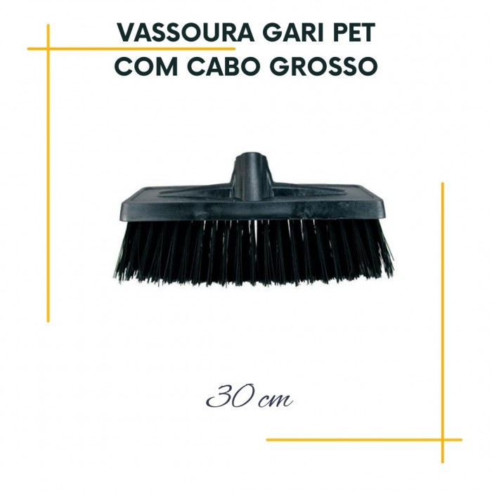 Vassoura Gari com Cabo Grosso de 28mm