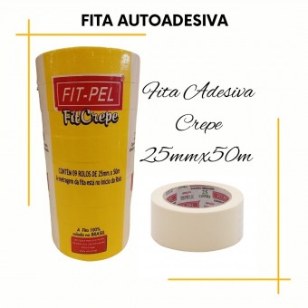 Fita Crepe Auto Adesiva - Fit Pel