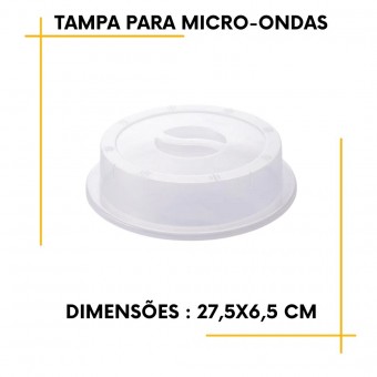 Tampa para Pratos Micro-ondas