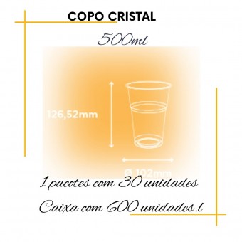Copo Cristal Supremo -Pra festa