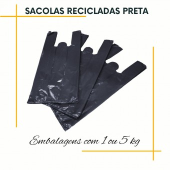 Sacola de lástico Coloração indefinida embalagem com 1kg