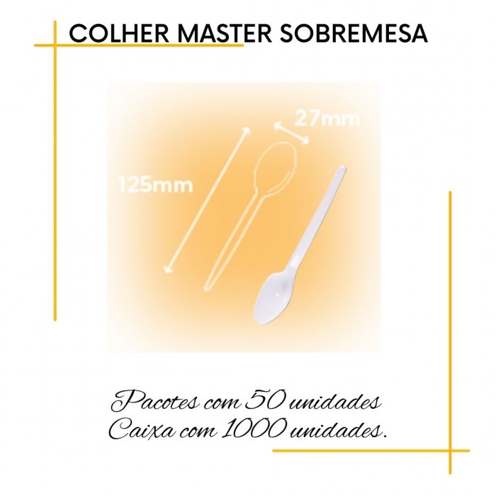 Colher Sobremesa Descartáveis Bellocopo 