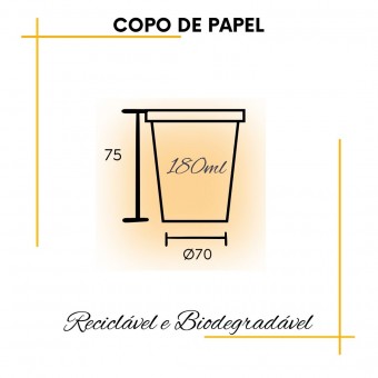 Copos Descartáveis de Papel -Theotto