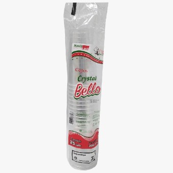 COPO CRYSTAL BELLO 300ML C/25 PLASTILANIA