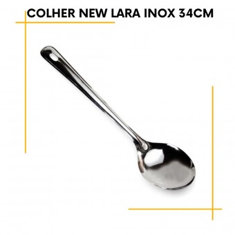 Colher New Lara inox 34cm-Gourmet Mix