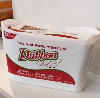 PAPEL INTERFOLHA BRANCO DUBBON 20X21CM