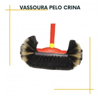 Vassoura de Crina Bola com cabo