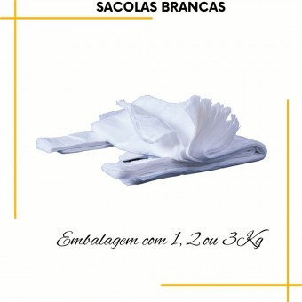 Sacola Branca Virgem 25x35 com 1000 unidades Altaplast