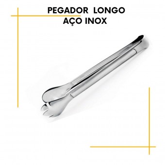 Pegador De Salada Universal Em Inox  Cabo Longo - Gourmet Mix
