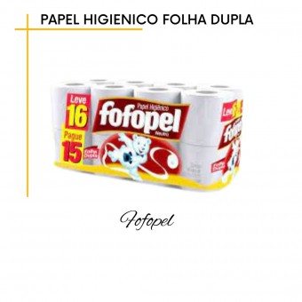 Papel Higiênico Fofopel folha Dupla
