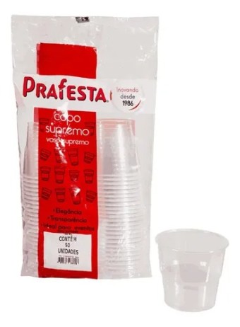 COPO BOLHA SUPREMO 150ML C/50 PRAFESTA