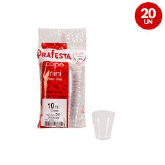 COPO MINI 10ML C/20 CRISTAL PRAFESTA