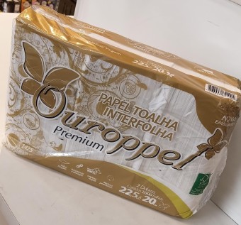 PAPEL INTERFOLHA C/1000 OUROPELL PREMIUM 22,5X20CM