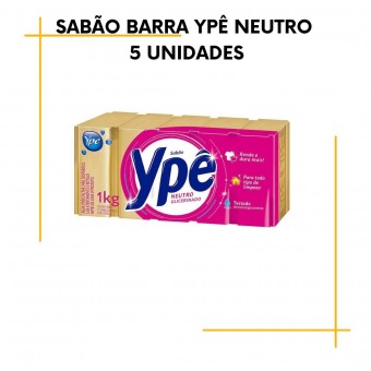 Sabão em Pedra Neutro Glicerinado 5 Unidades Ypê