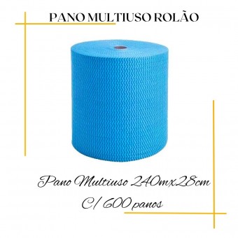 Pano Multiuso Rolão 300 metros com 600 unidades-Life Clean