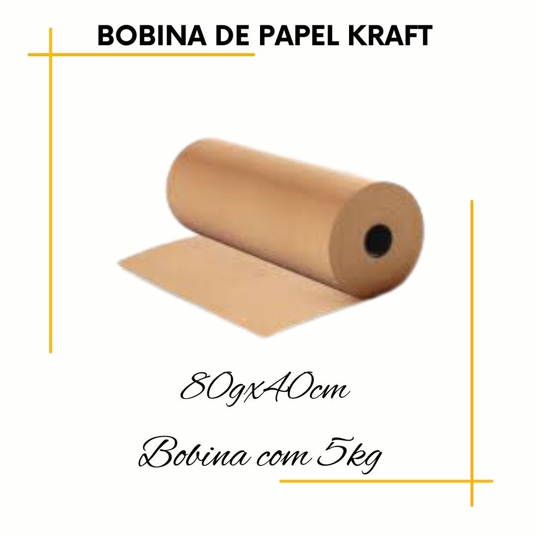 BOBINA KRAFT (+-157m) 80GX40CMX5KG