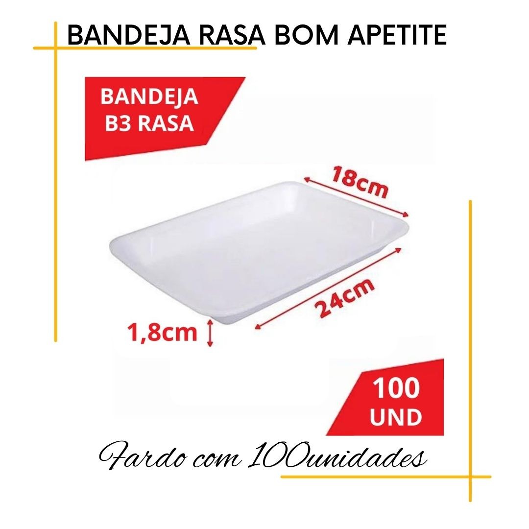 Bandeja de Isopor B3 Rasa Ideal para Acondicionamento de Frios, Carnes, Frutas e Muito Mais!

Ideais para acondicionar diversos produtos, as bandejas de isopor garantem um excelente destaque no ponto de venda, além de serem atóxicas e higiênicas, livrando os alimentos nelas dispostas de riscos de contaminação.

Podem ser utilizadas em sacolões, panificadoras, supermercados, hortifrutis e indústrias alimentícias em geral. Os produtos ideais para serem armazenados nestas bandejas são carnes suínas, bovinas, de frango e peixes. Além de frios, frutas, legumes e produtos de padaria.