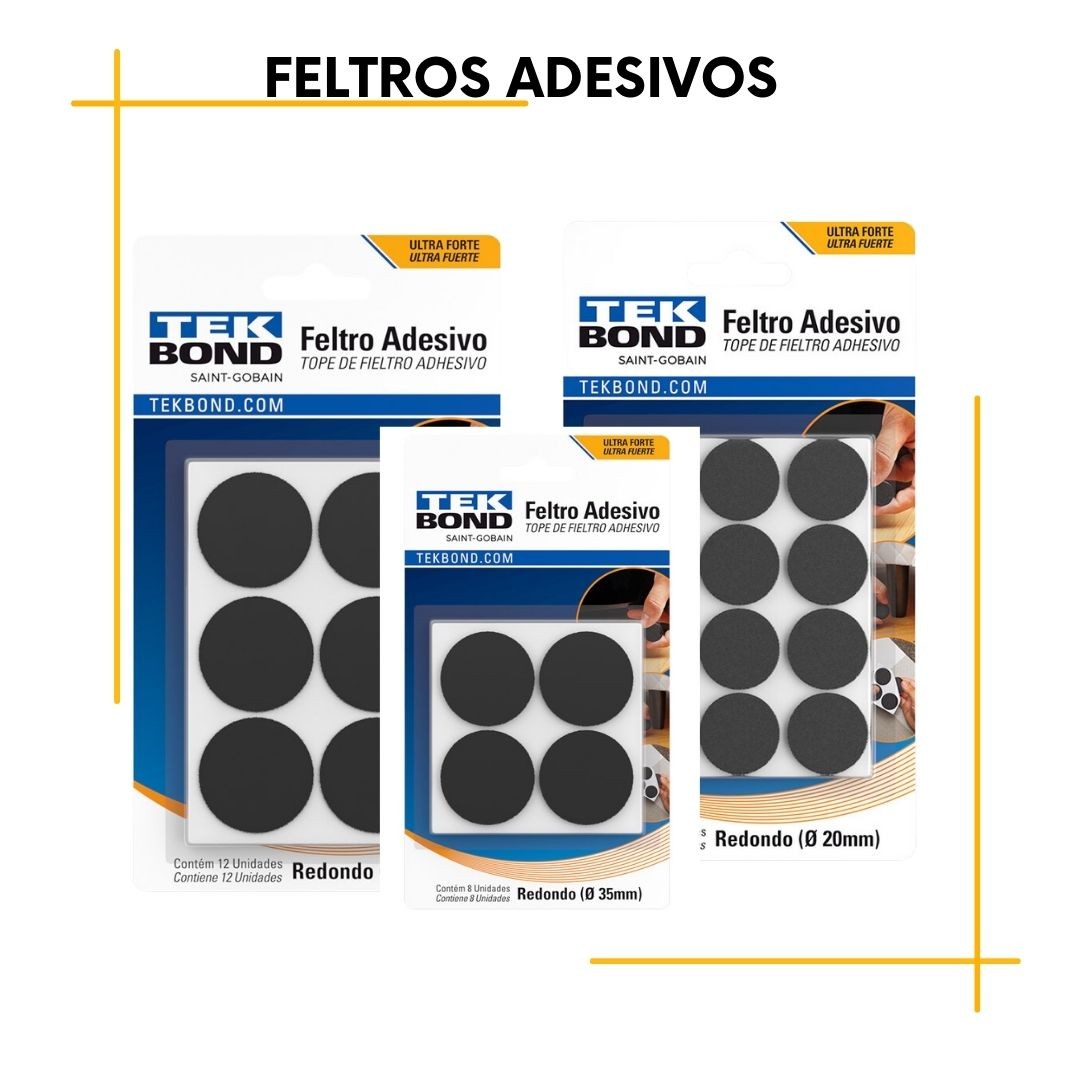 Alta qualidade e resistência, desenvolvidos para proteção contra riscos e batidas em pisos, móveis etc.