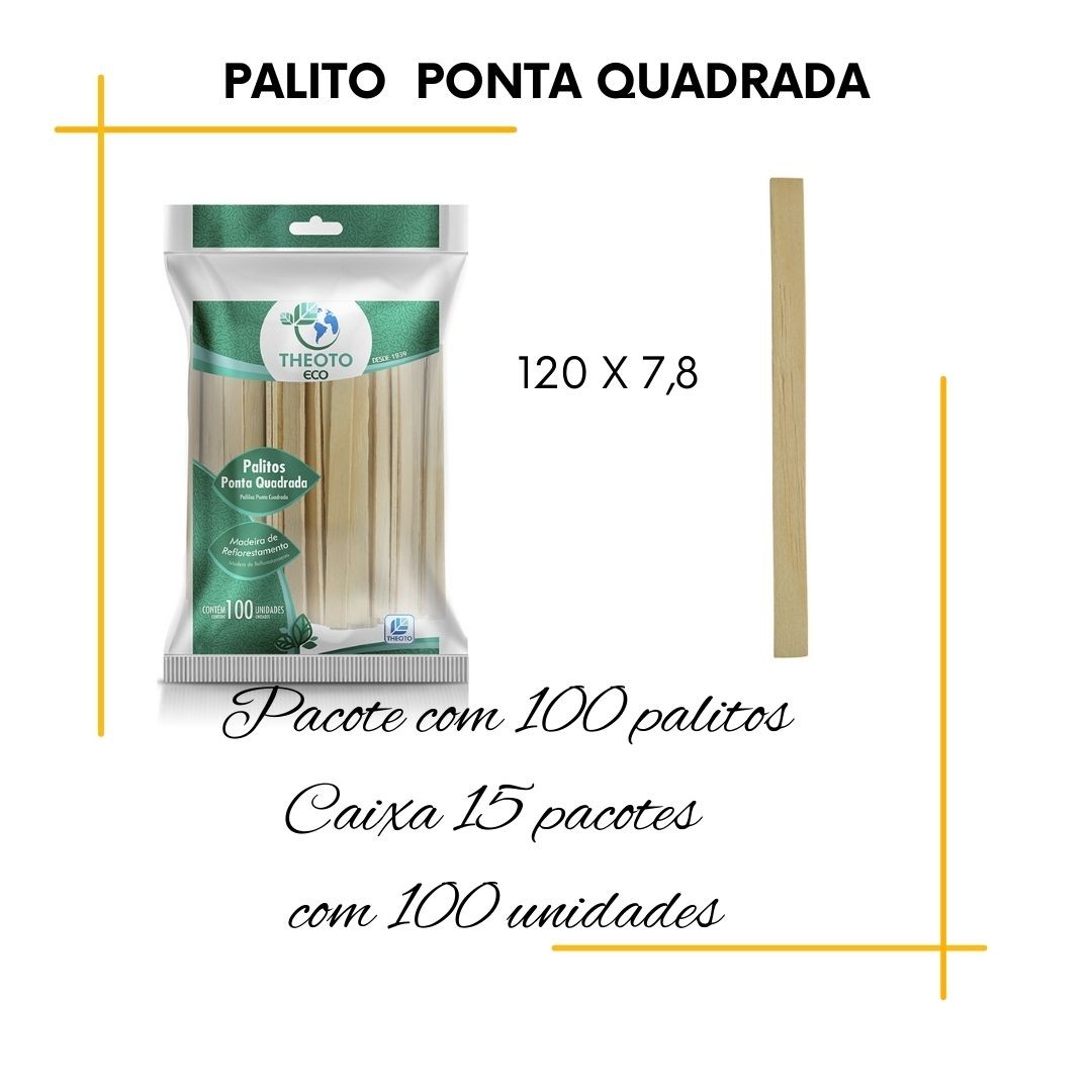 Material:	Madeira
Embalagem:	Embalado
Cor:	Natural
Quantidade: 100
Dimensão	120 x 7,8